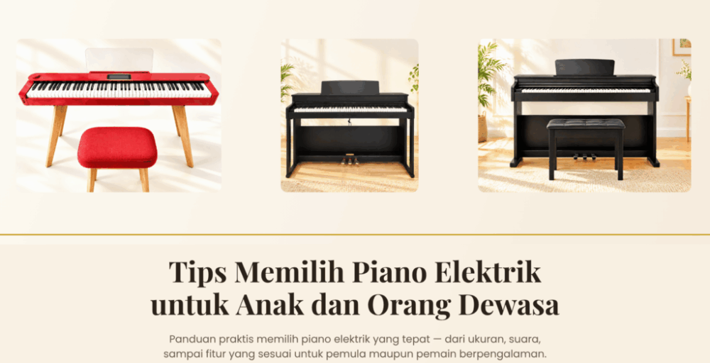 Tips Memilih Piano Elektrik